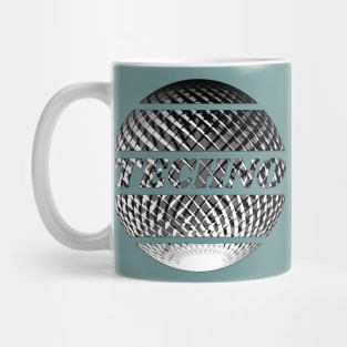 Silver Techno disco ball Mug